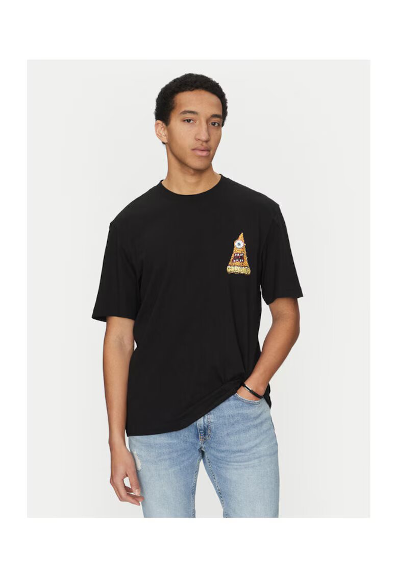 HUGO Tricou barbati negru - bumbac -