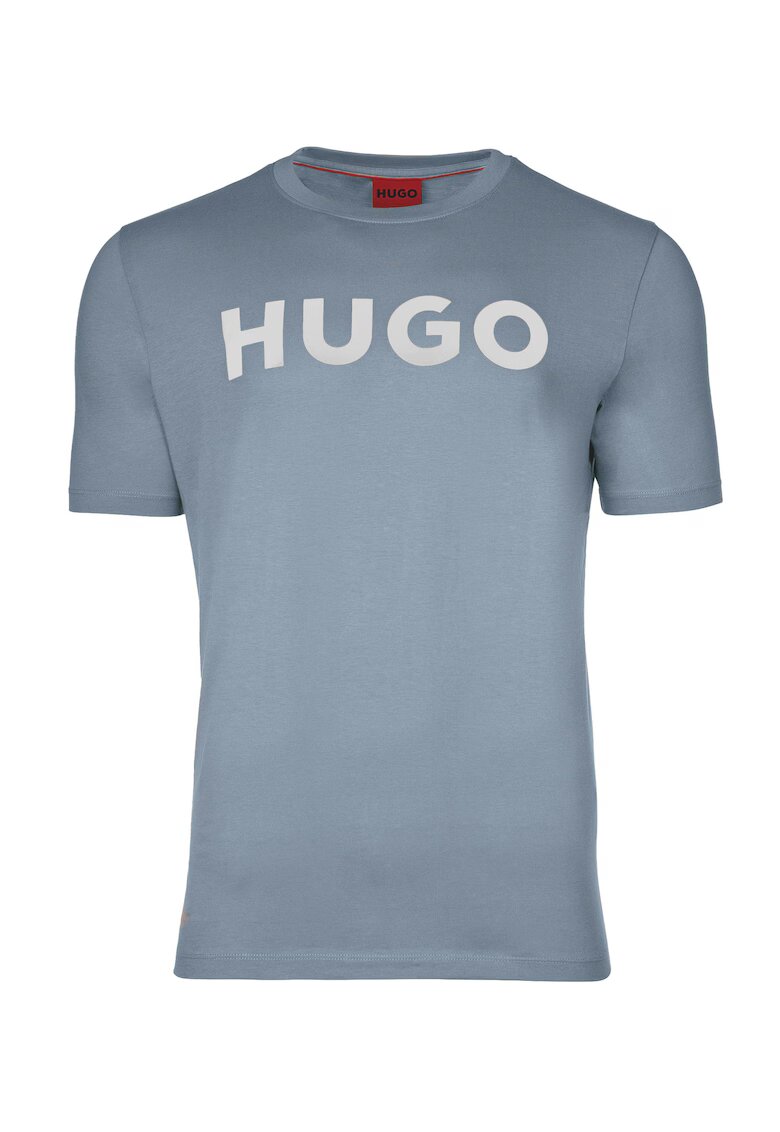 HUGO Tricou cu logo Dulivio - Albastru prafuit