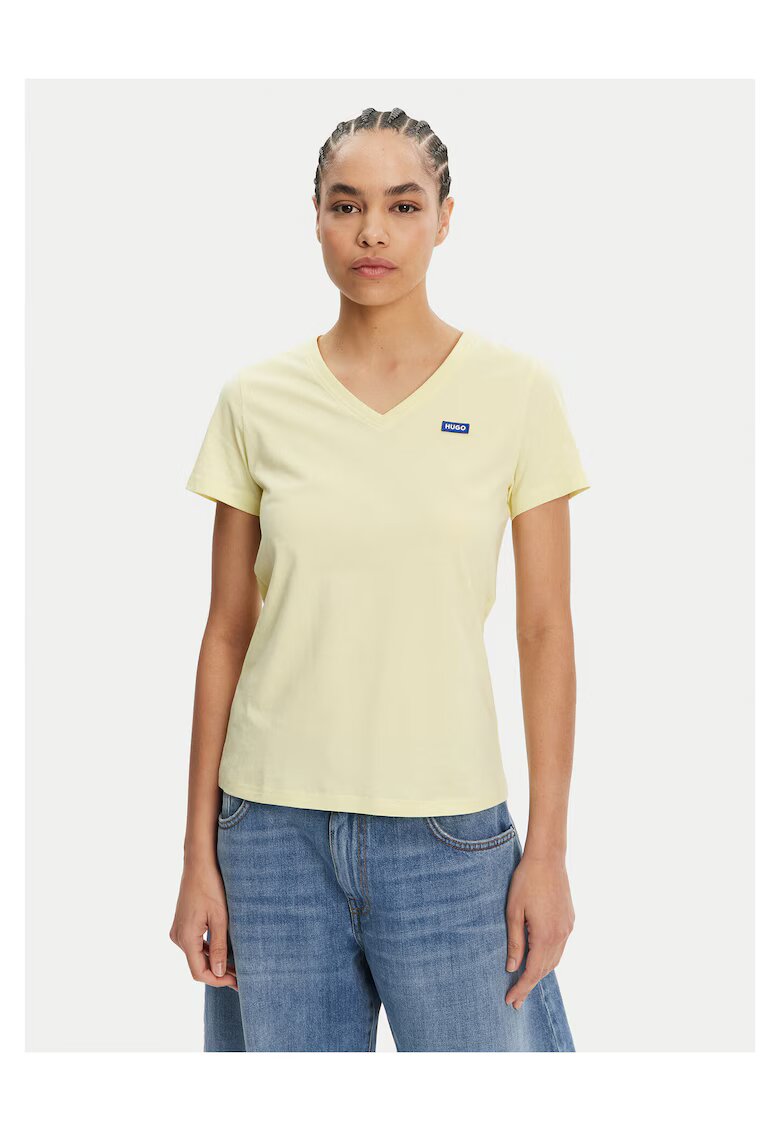 HUGO Tricou dama - Galben