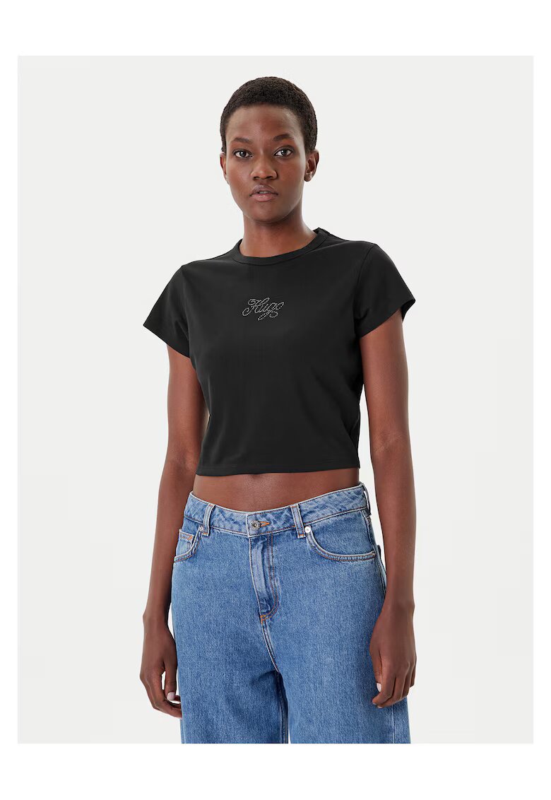 HUGO Tricou - negru