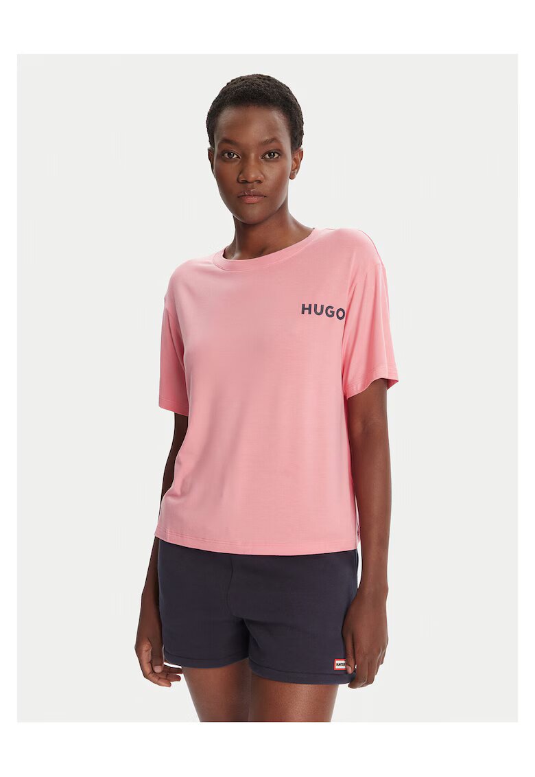 HUGO Tricou - Pentru dama - Roz