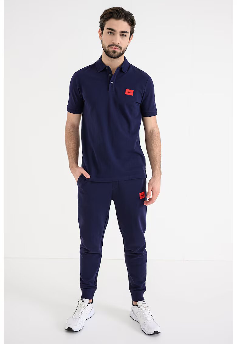 HUGO Tricou polo slim fit Dereso - Albastru indigo