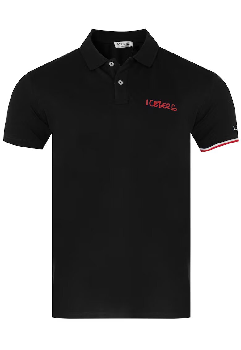 Iceberg Tricou polo ICE pentru barbati - Negru