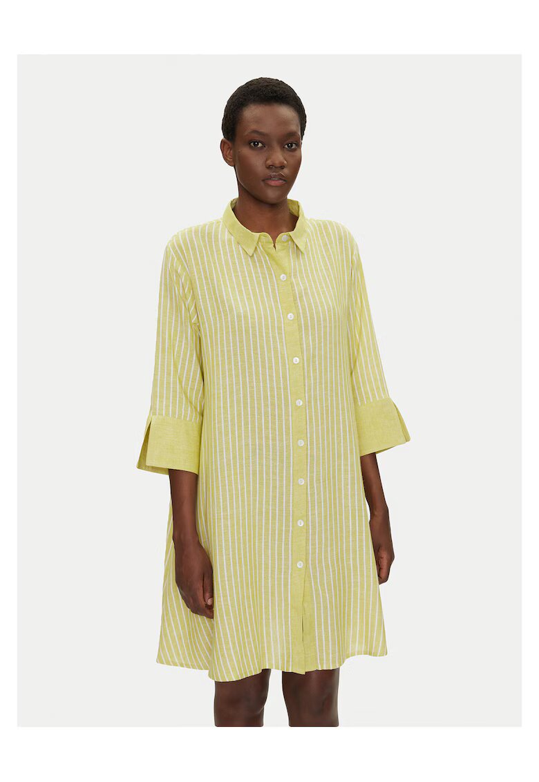 ICONIQUE Rochie Camasa verde - 2 caracteristici reprezentative - dama