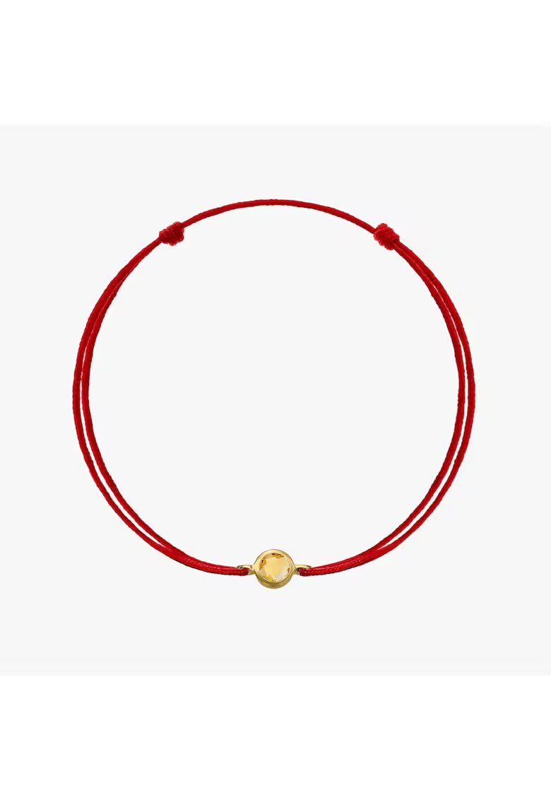 INDIRA Bratara snur din argint Birthstone May - Onix Verde