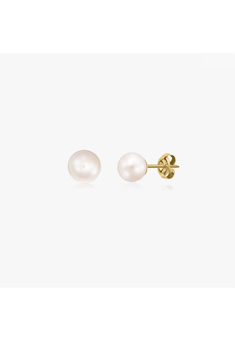 INDIRA Cercei din aur Pearl Studs - Perle de Cultura