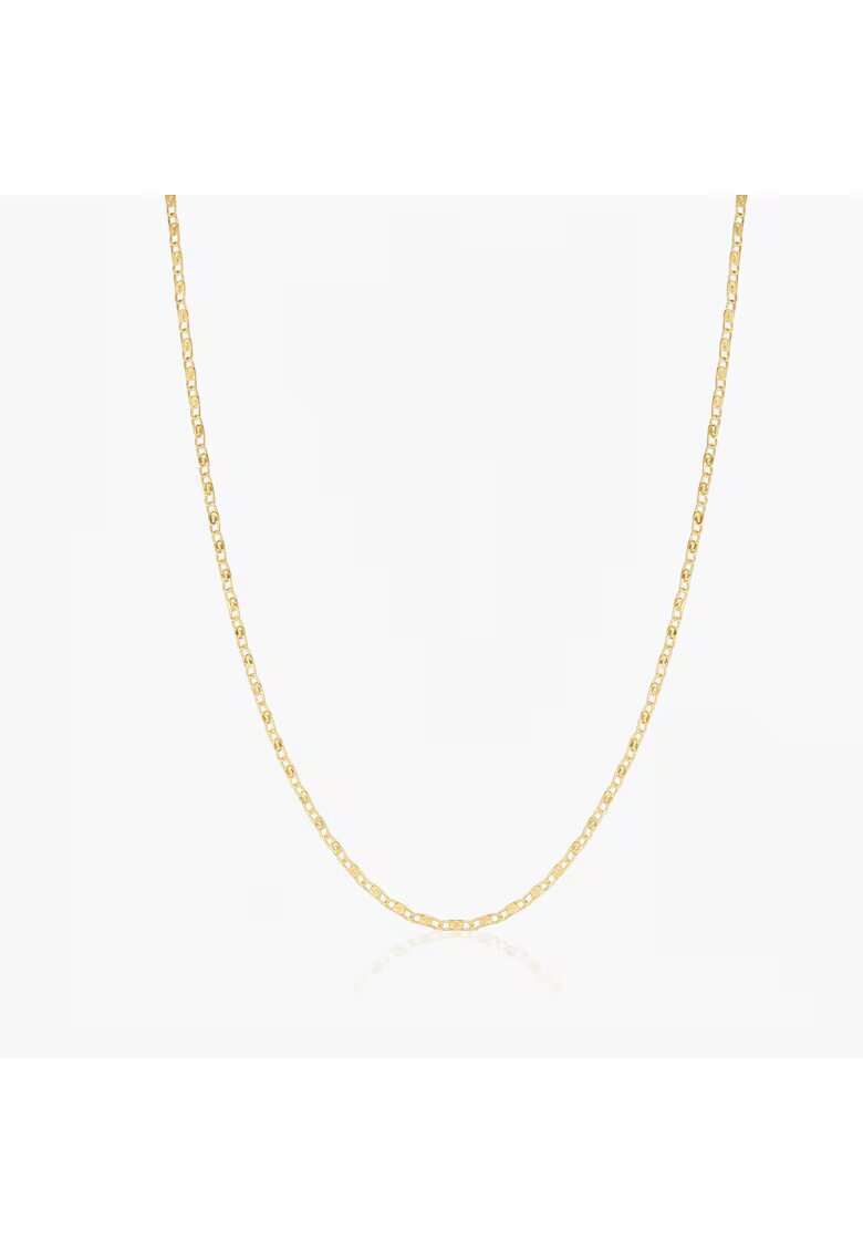 INDIRA Colier din argint Golden Anchor - 45-50 cm