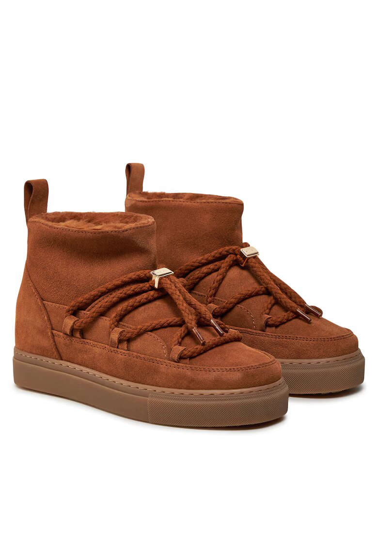 Inuikii Cizme dama Clasic Low - piele naturala - maro -