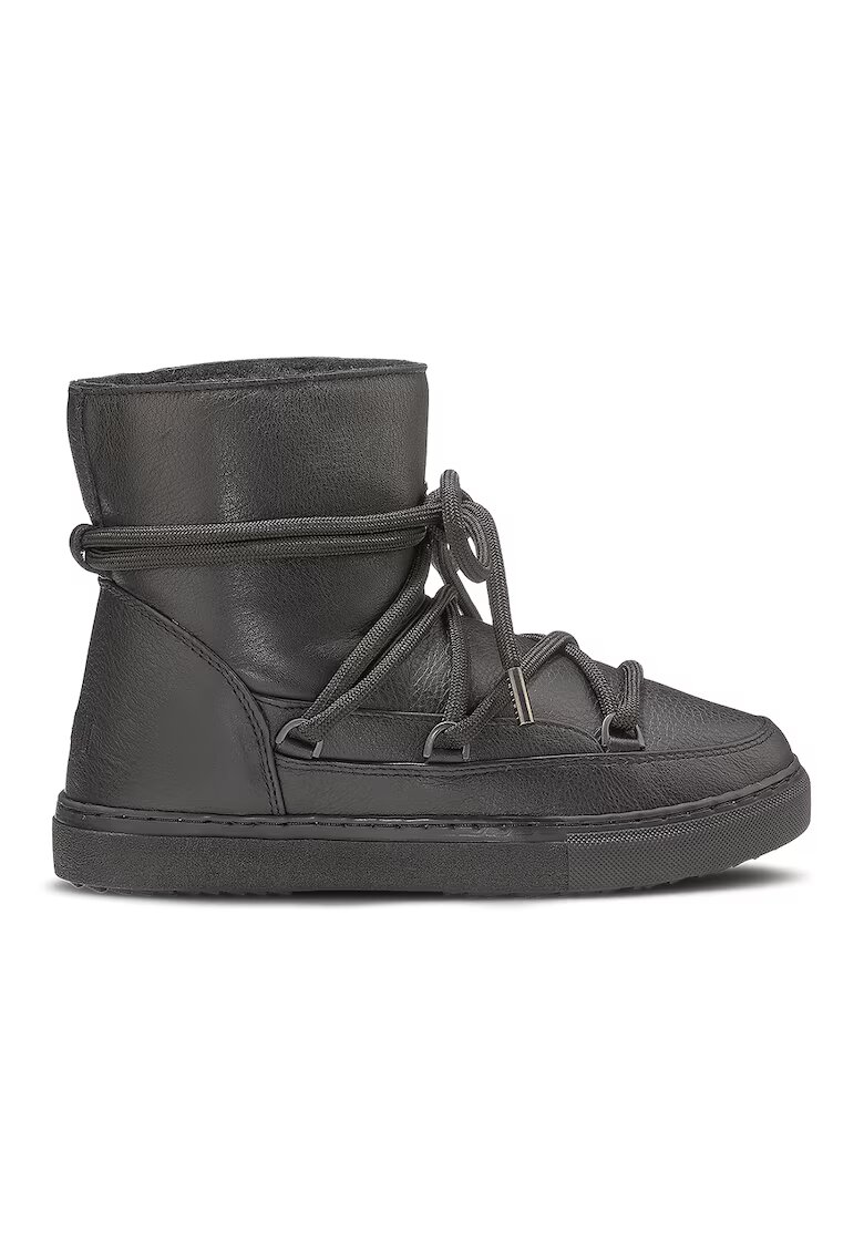 Inuikii Ghete slip-on de piele - Negru