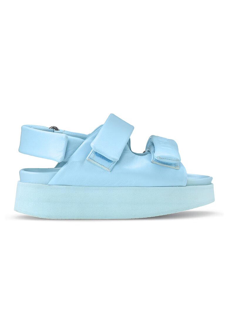 Inuikii Sandale cu velcro si logo - Albastru deschis