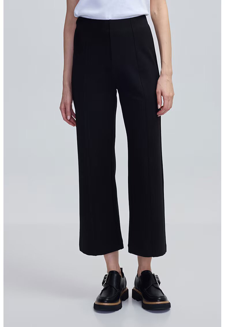 Ipekyol Pantaloni capri regular fit - Negru