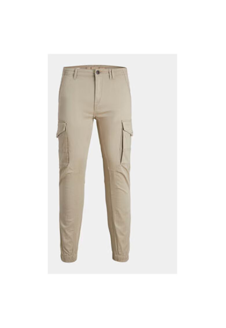 Jack & Jones Pantaloni barbati - 303593957 - Bumbac/Bumbac - Bej - Bej