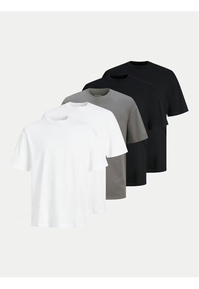 Jack & Jones Set 5 tricouri barbati - 304944581 - Bumbac - Multicolor - Multicolor