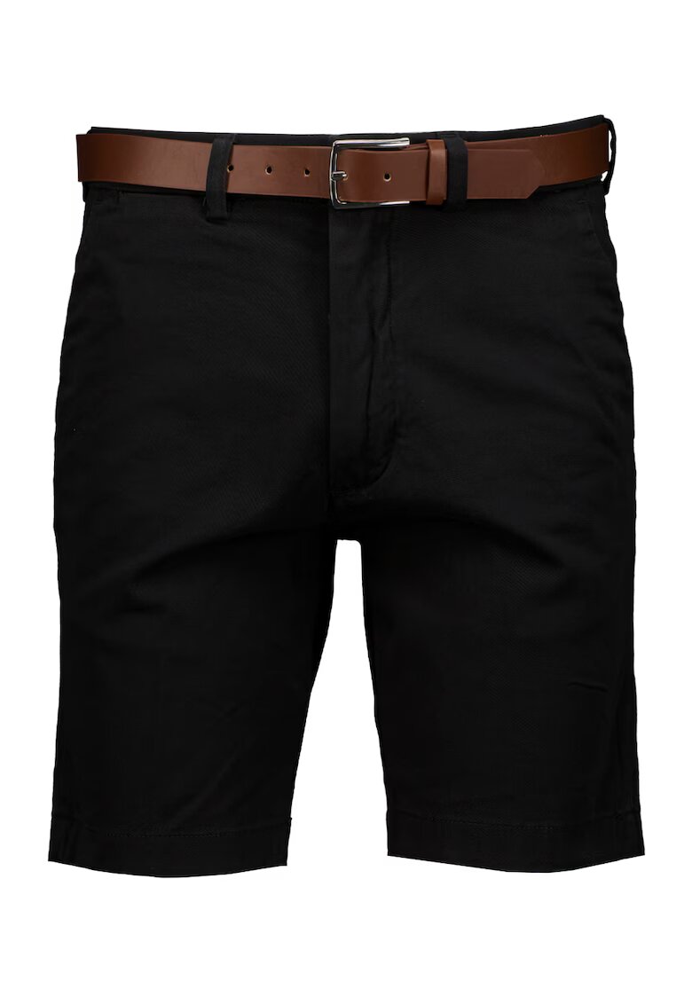 Jack & Jones Bermude chino cu curea - Negru