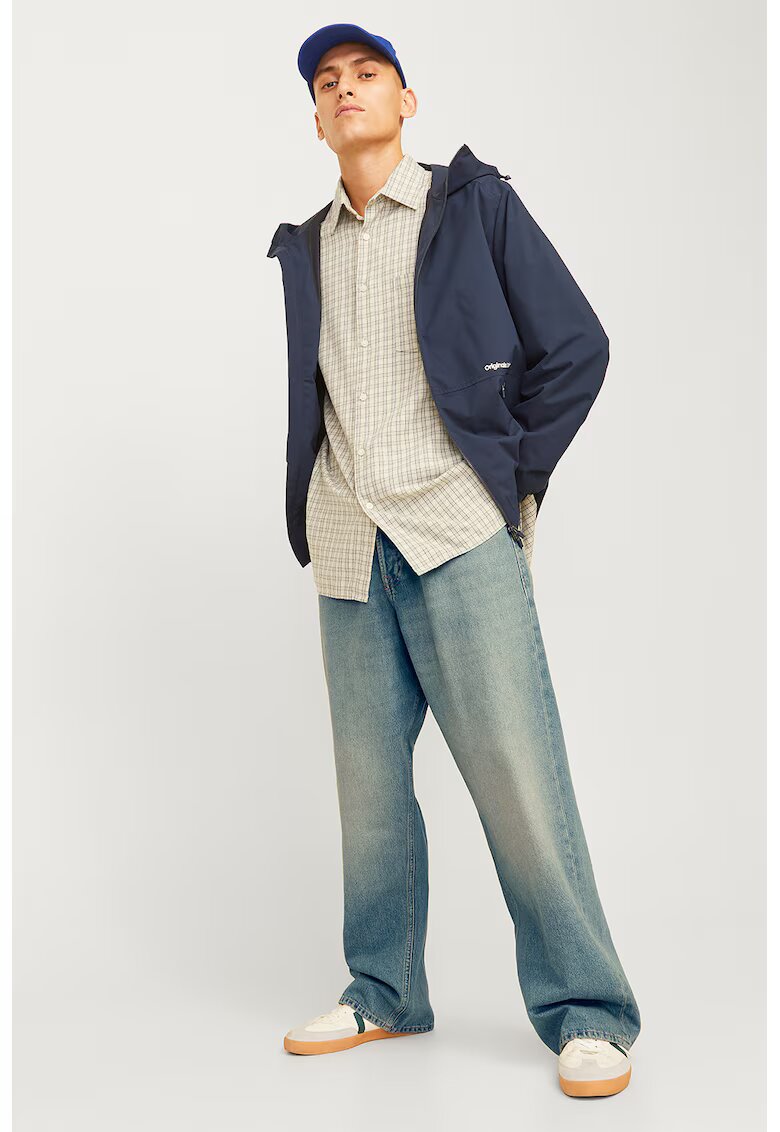 Jack & Jones Blugi baggy cu aspect decolorat - Albastru deschis melange