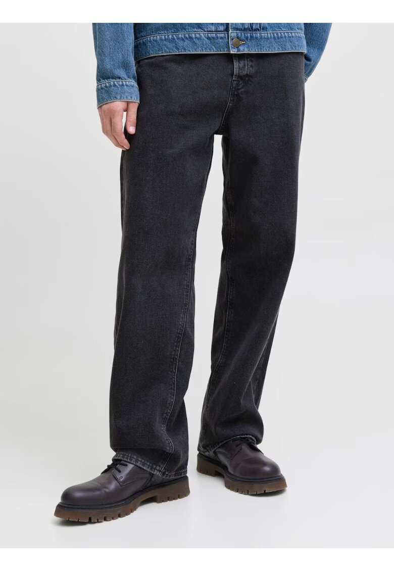 Jack & Jones Blugi barbati ALEX - cu talie inalta si croiala Dreapta - Negru