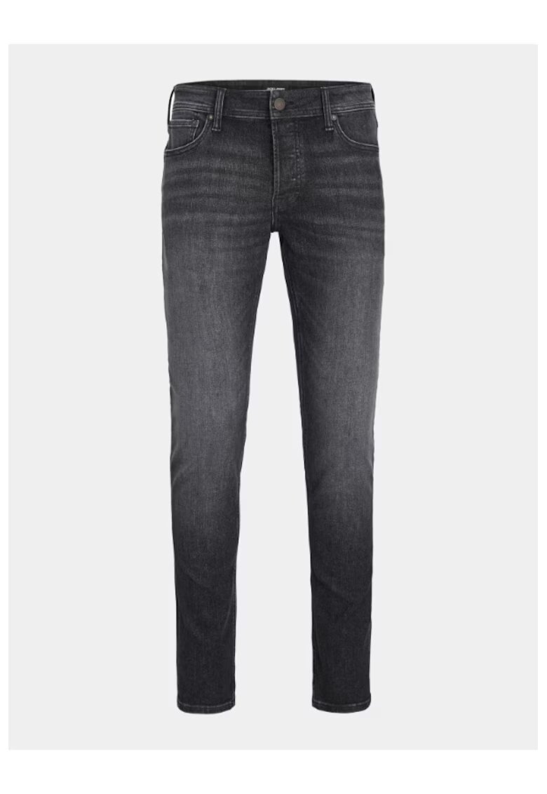 Jack & Jones Blugi barbati GLENN - cu talie joasa si croiala Slim fit - Negru