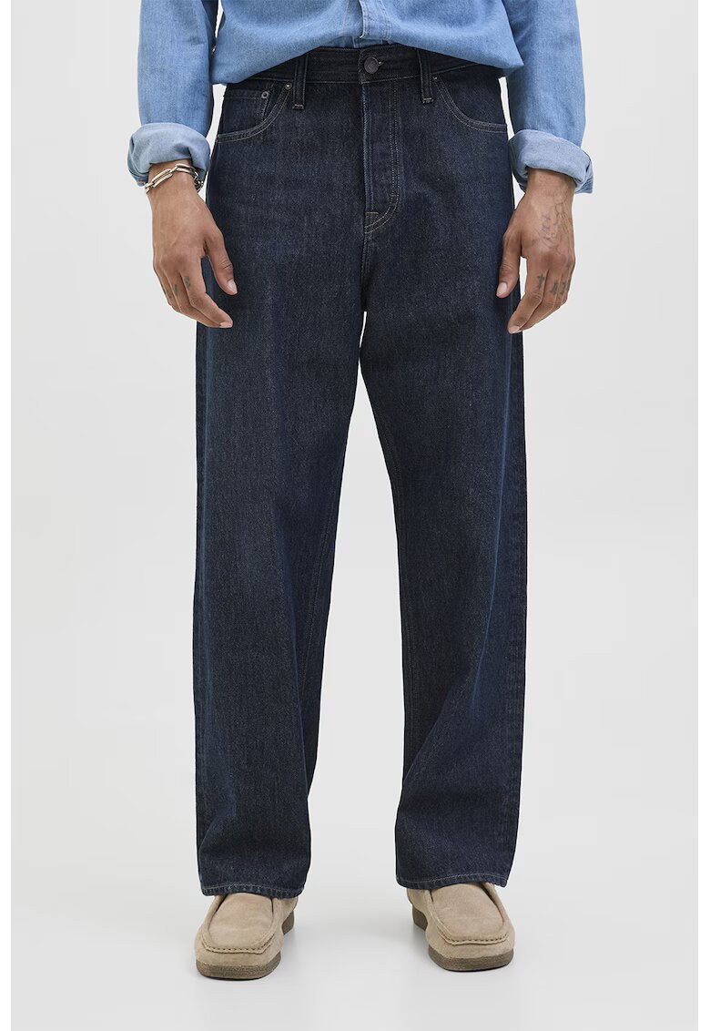 Jack & Jones Blugi din denim cu talie inalta - Bleumarin
