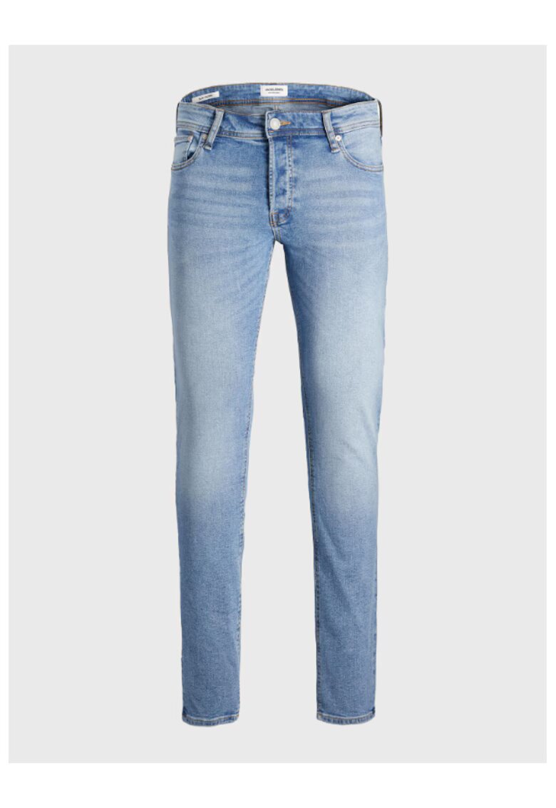 Jack & Jones Blugi slim fit cu 5 buzunare - Albastru