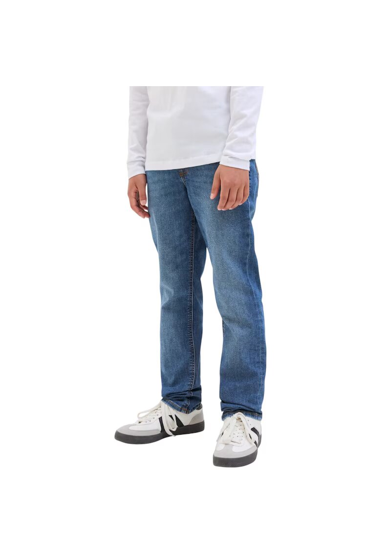 Jack & Jones Blugi slim fit cu talie joasa Glenn - Albastru