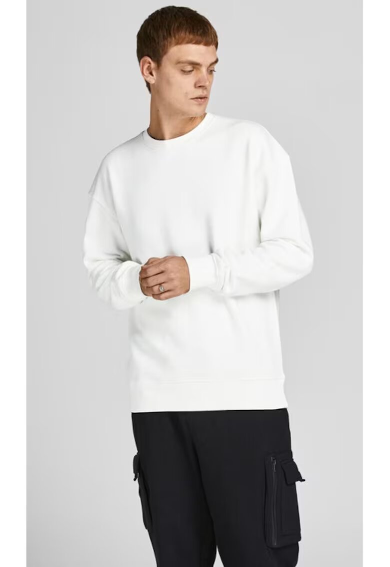 Jack & Jones Bluza barbati - 92039 - Bumbac/Poliester - Alb