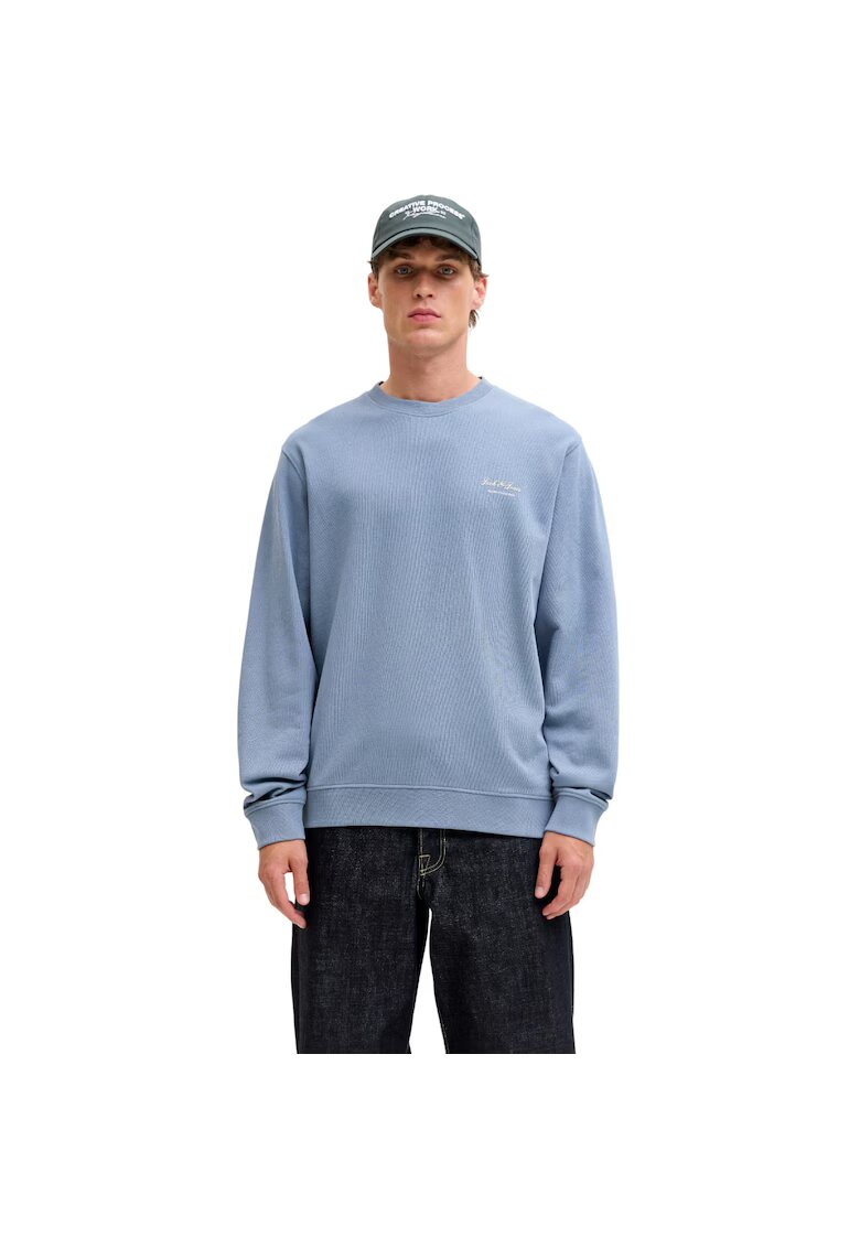 Jack & Jones Bluza JACK &JONES Archive Graphic Crew 53573 - Albastru