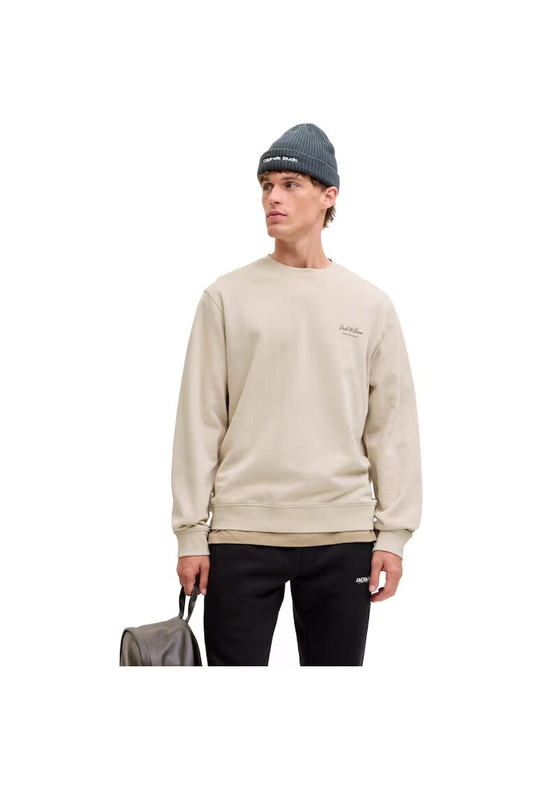 Jack & Jones Bluza JACK &JONES Archive Graphic Crew 53583 - Bej