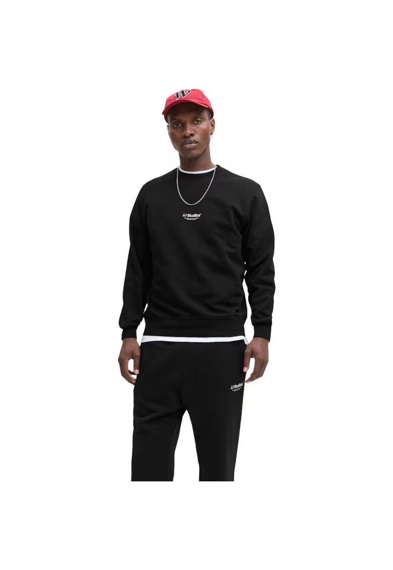Jack & Jones Bluza JACK &JONES Soho Crew 48728 - Negru
