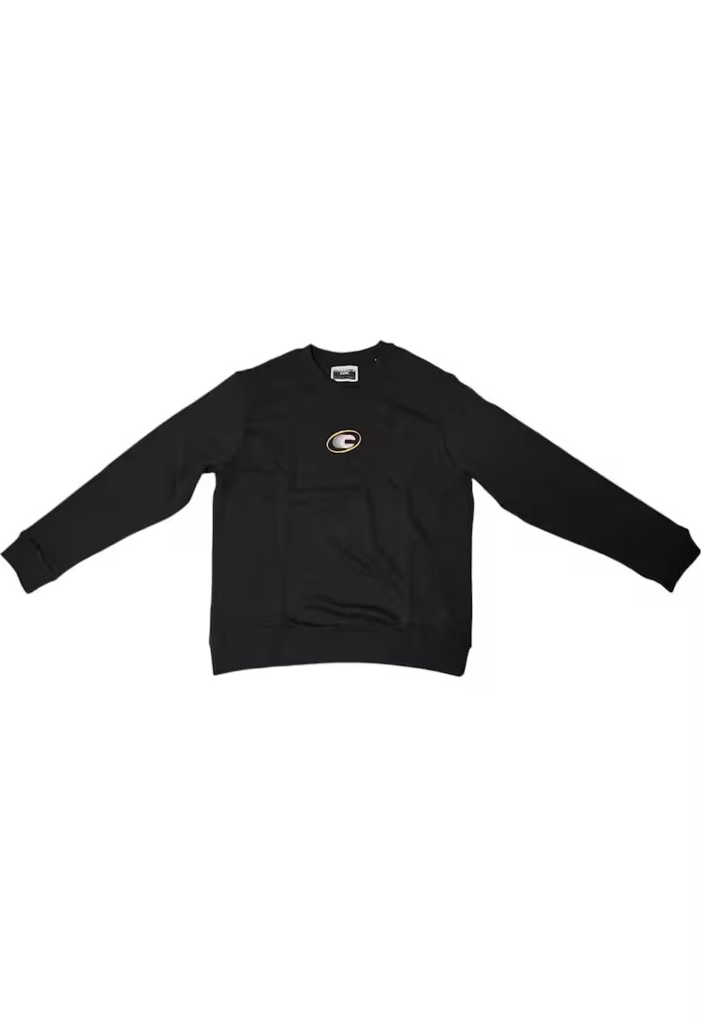 Jack & Jones Bluza JACK &JONES Vibrant Crew Back Print 39771 - Negru