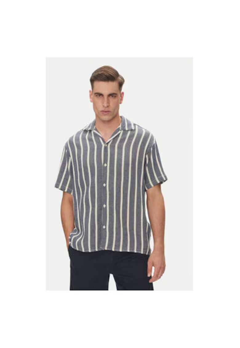 Jack & Jones Camasa barbati Jack Jones - 12271060 - Bumbac/Bumbac organic - Bleumarin - Bleumarin