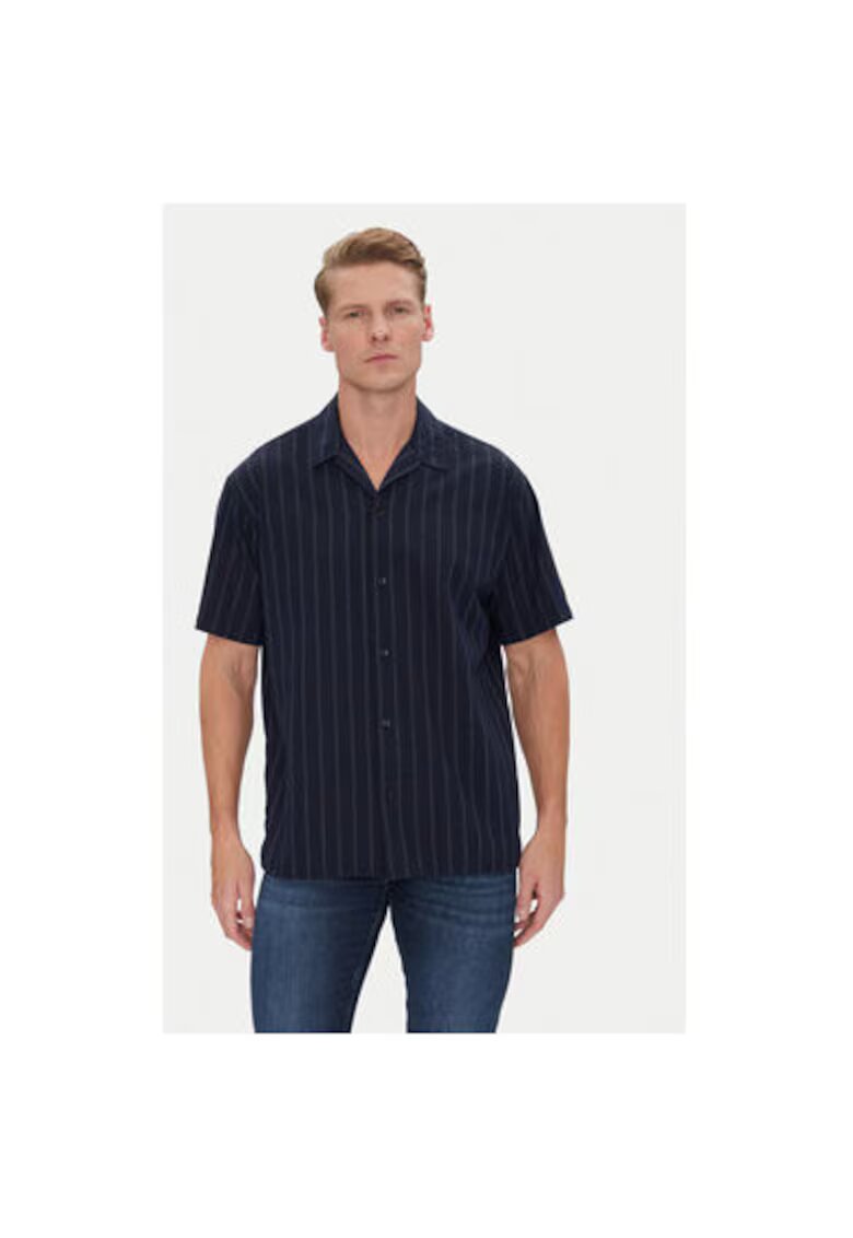 Jack & Jones Camasa barbati Jack Jones - 12271099 - Bumbac/Poliester - Bleumarin - Bleumarin