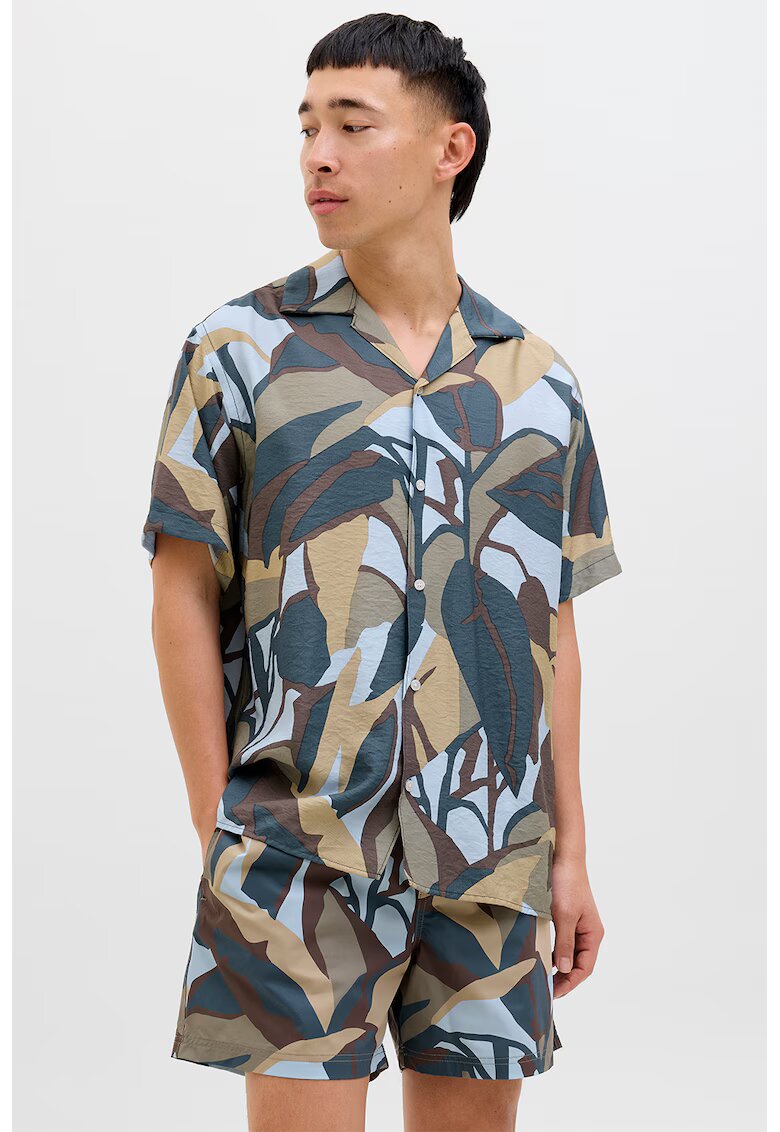 Jack & Jones Camasa cu maneci scurte si model - Multicolor