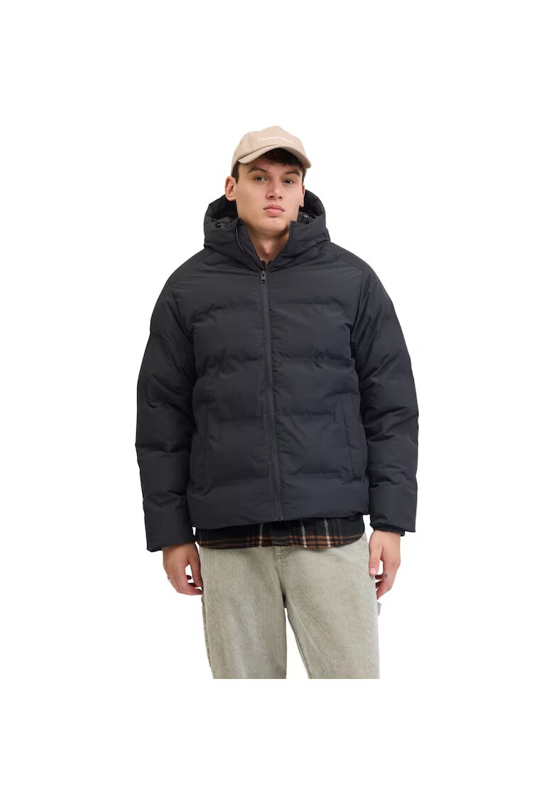 Jack & Jones Geaca JACK &JONES Soho Puffer Hood Sn 52241 - Negru