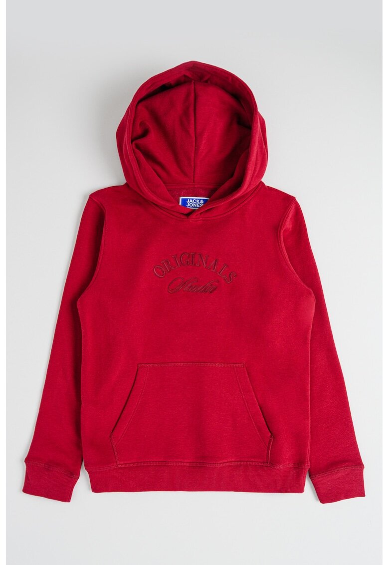 Jack & Jones Hanorac cu broderie Bleecker - Visiniu