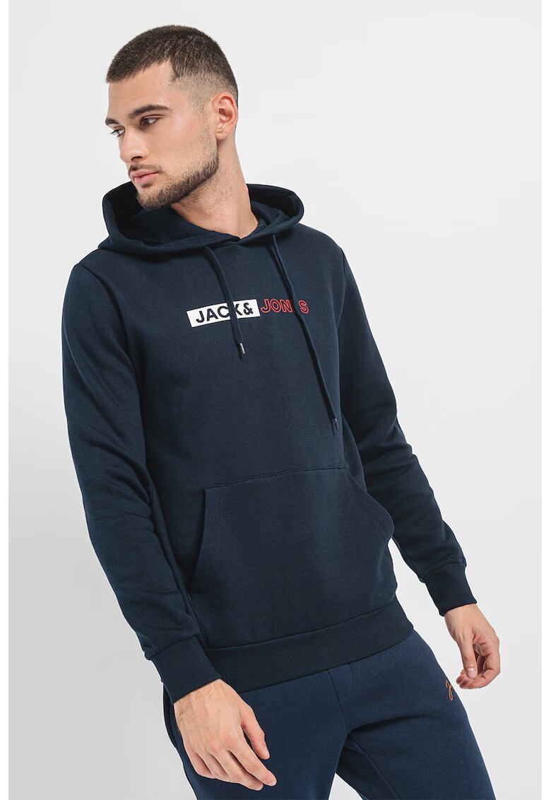 Jack & Jones Hanorac cu buzunar kangaroo Corp - Bleumarin