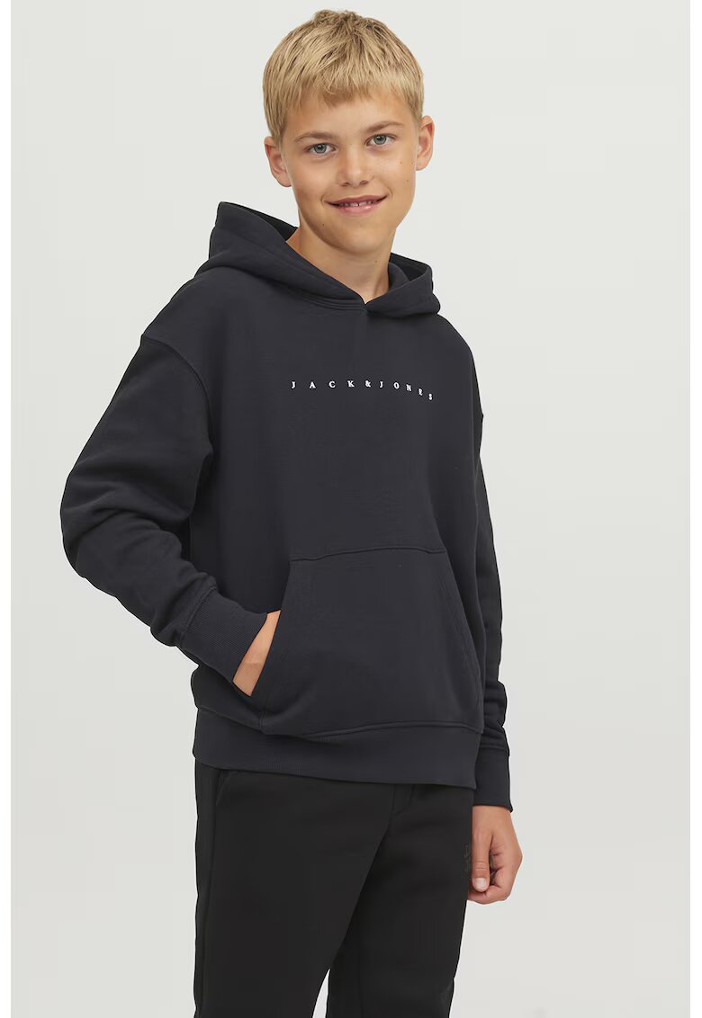 Jack & Jones Hanorac cu detaliu logo - Negru