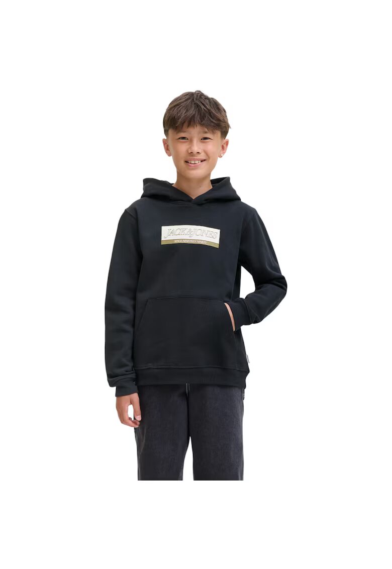 Jack & Jones Hanorac JACK &JONES Inwood Block Branding JNR 50124 - Negru
