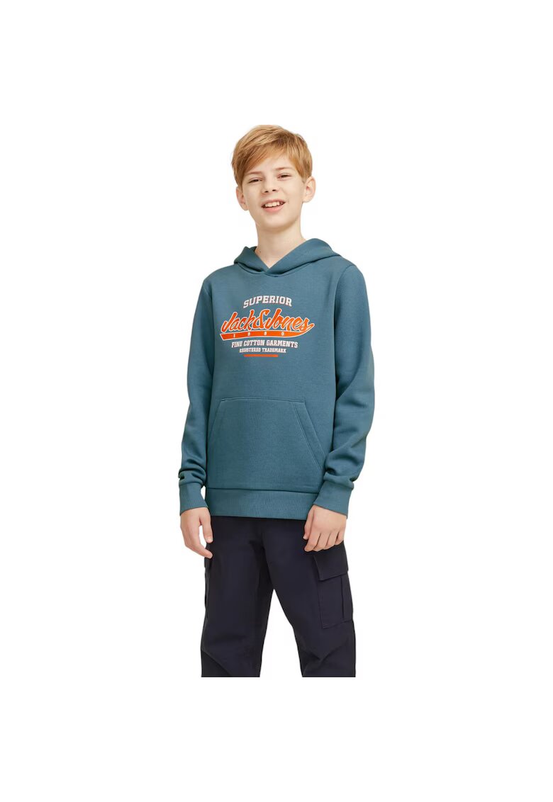 Jack & Jones Hanorac JACK &JONES Logo 2 Colours JNR 38502 - Albastru deschis