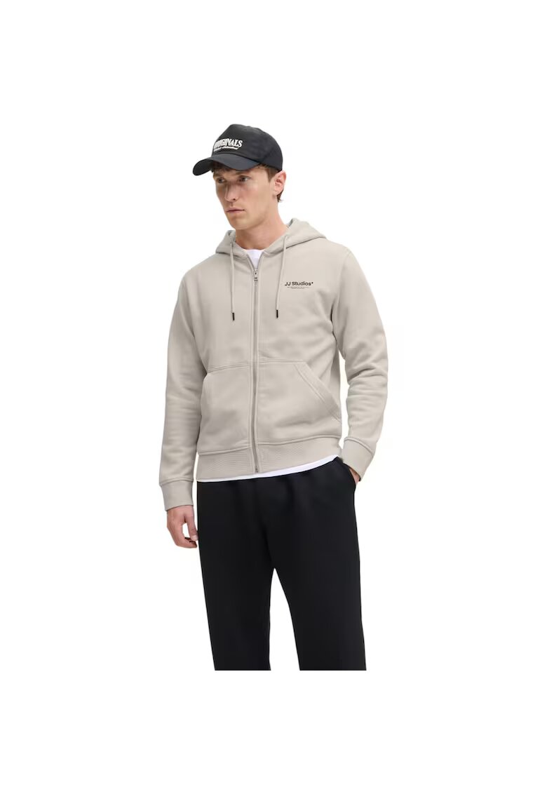 Jack & Jones Hanorac JACK &JONES Soho Hood Zip 48738 - Bej