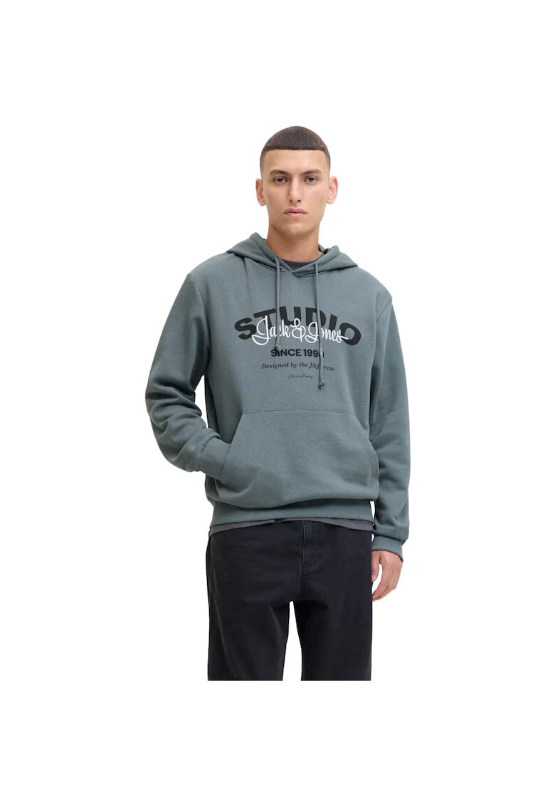 Jack & Jones Hanorac JACK &JONES Yuki Sweat Hood BF 52236 - Albastru deschis