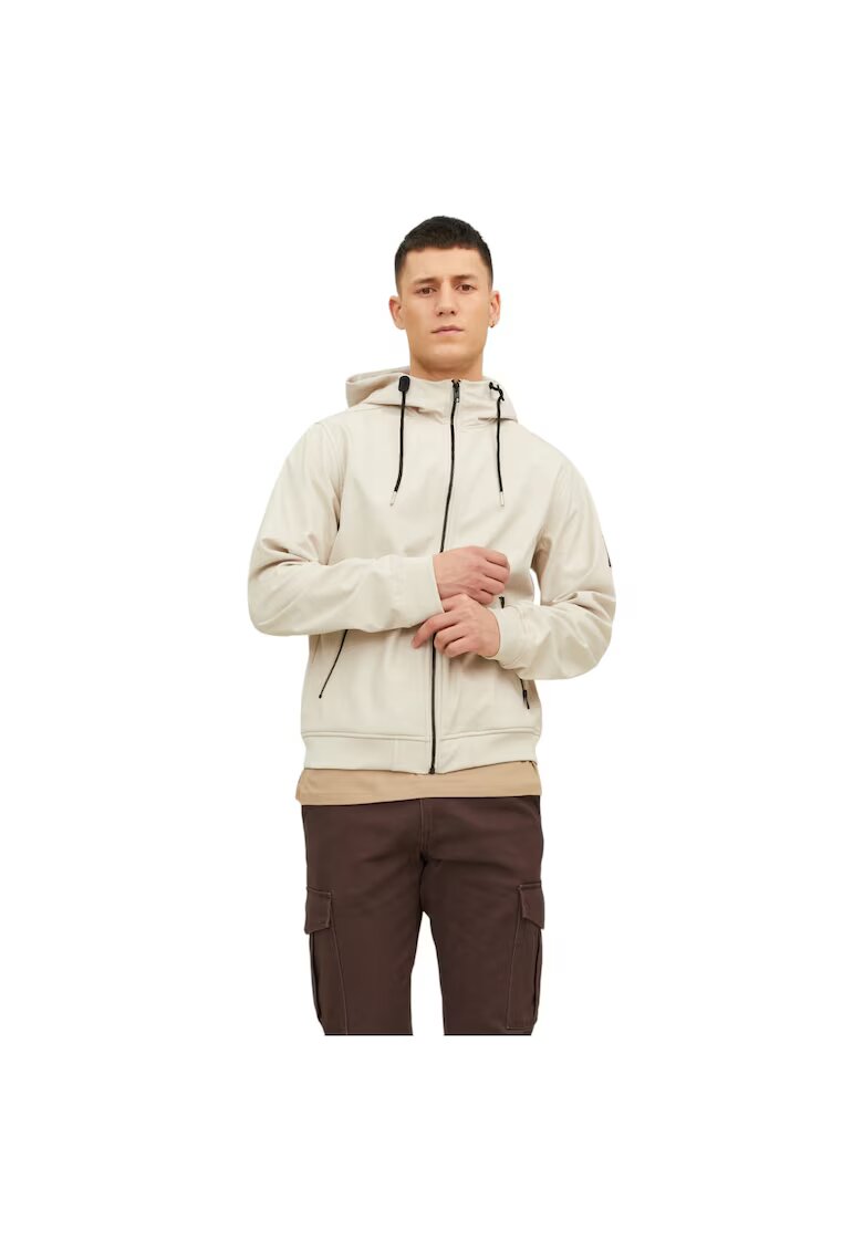 Jack & Jones Jacheta JACK &JONES Basic Softshell Hood 50483 - Bej