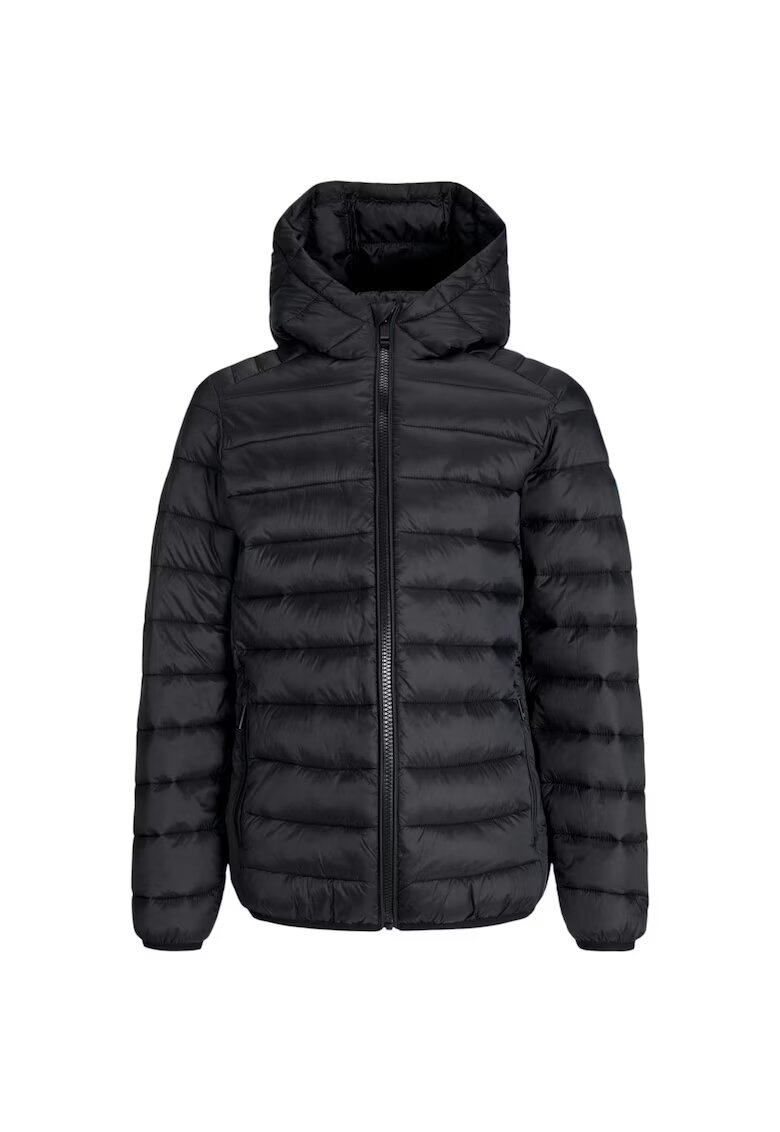 Jack & Jones Jacheta JACK &JONES Bradley Light Puffer Hood JNR 50088 - Negru