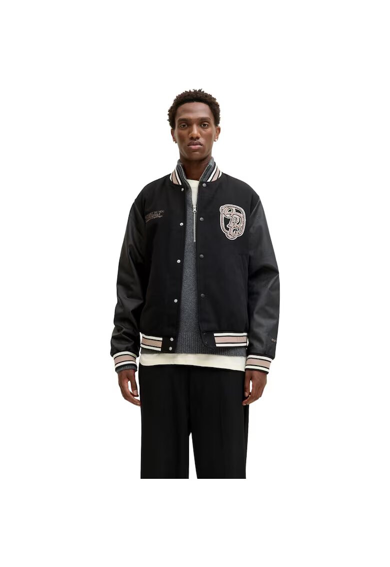 Jack & Jones Jacheta JACK &JONES Meadows College Bomber 50628 - Negru
