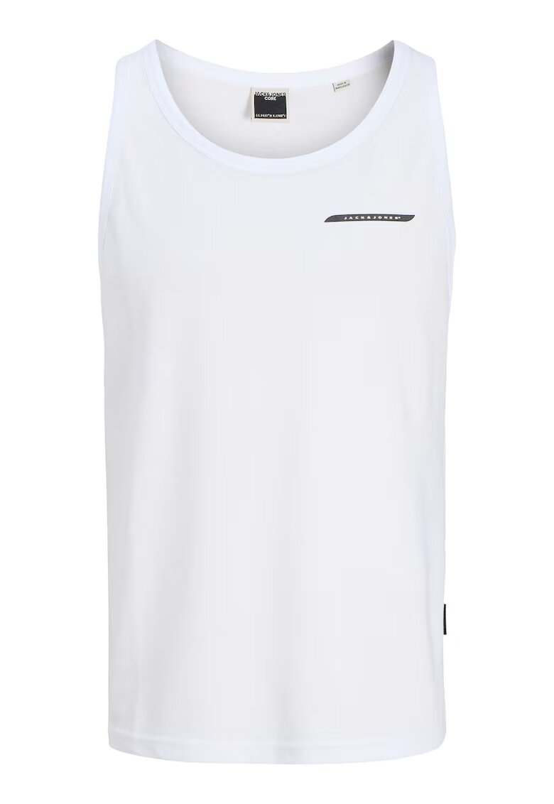 Jack & Jones Maiou barbati Jack Jones - 12276614 - Bumbac/Poliester - Alb - Alb