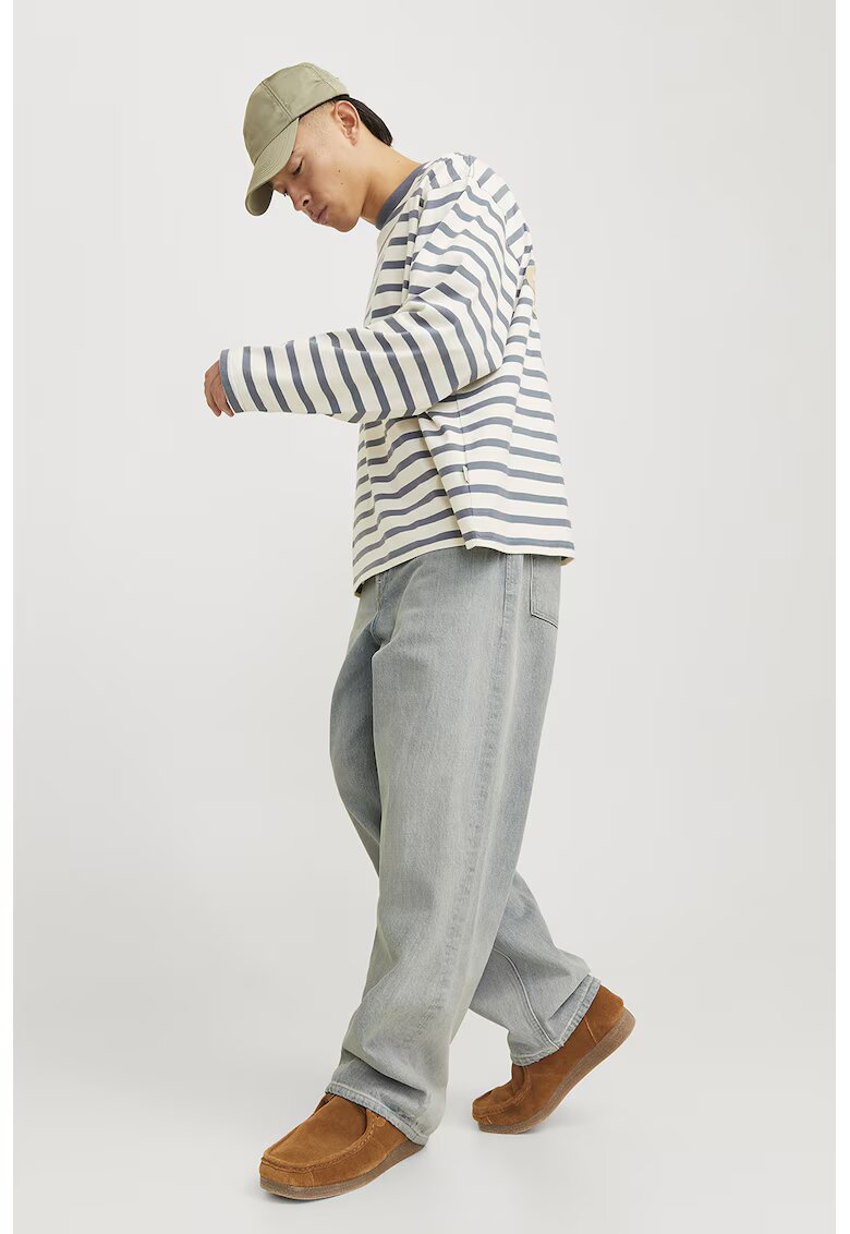 Jack & Jones n - Blugi cu croiala baggy si model uni - Albastru deschis