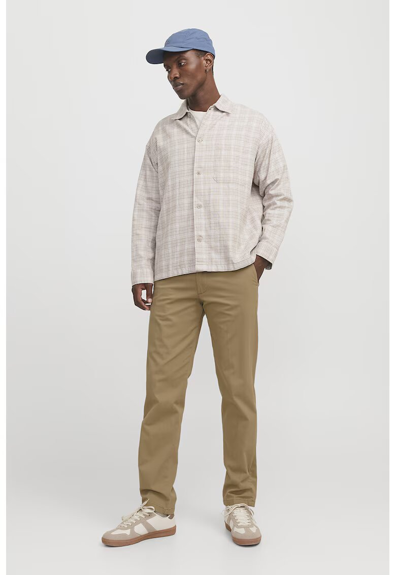 Jack & Jones Pantaloni chino din amestec de bumbac - Bej