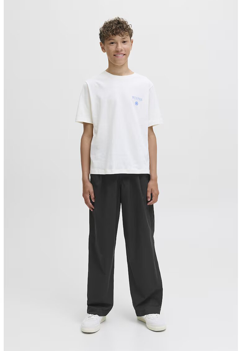 Jack & Jones Pantaloni de bumbac cu croiala lejera - Negru stins