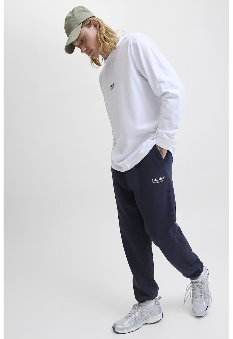 Jack & Jones Pantaloni de trening cu talie ajustabila - Bleumarin