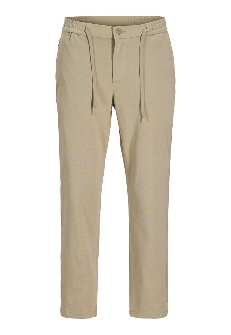 Jack & Jones Pantaloni din stofa Barbati - Jack Jones - Bej - 72% bumbac - 23% poliester reciclat - 5% elastan - Bej
