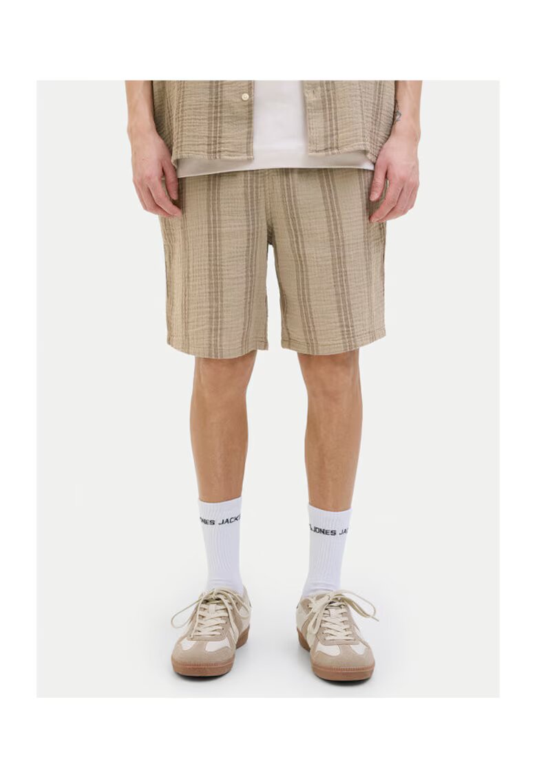 Jack & Jones Pantaloni scurti barbati Jack Jones - 12274758 - Bumbac - Bej - Bej